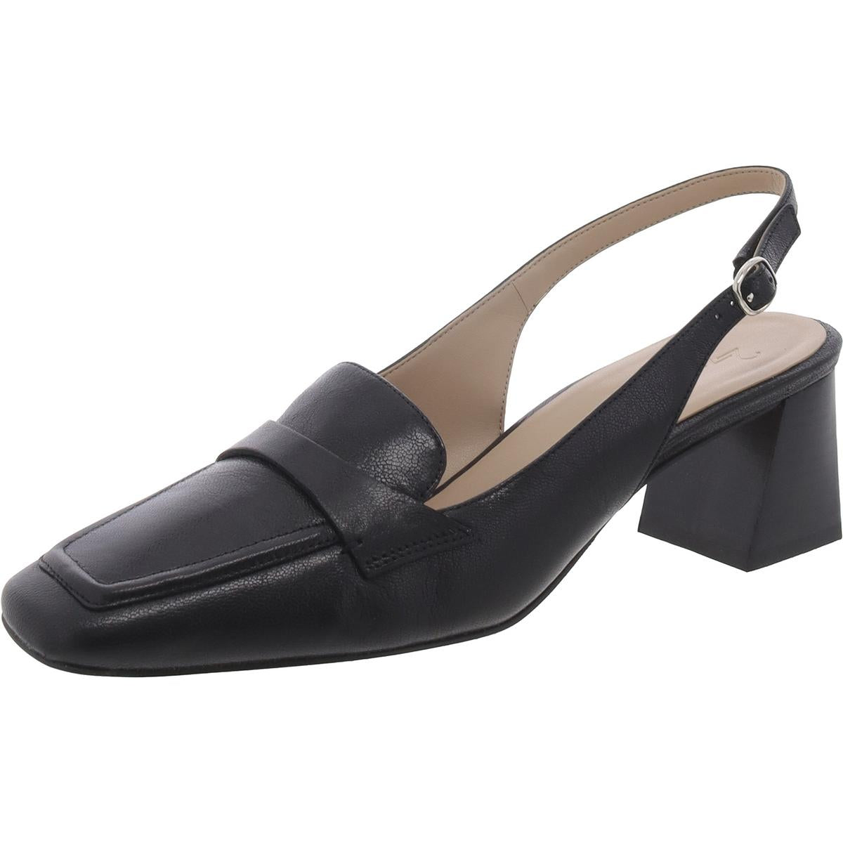 Hunny Slingback-Pumps – eckige Zehenpartie, Leder