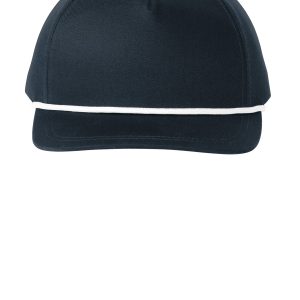 Port Authority – Cap, Snapback-Verschluss, fünf Bahnen, Zierkordel – C962