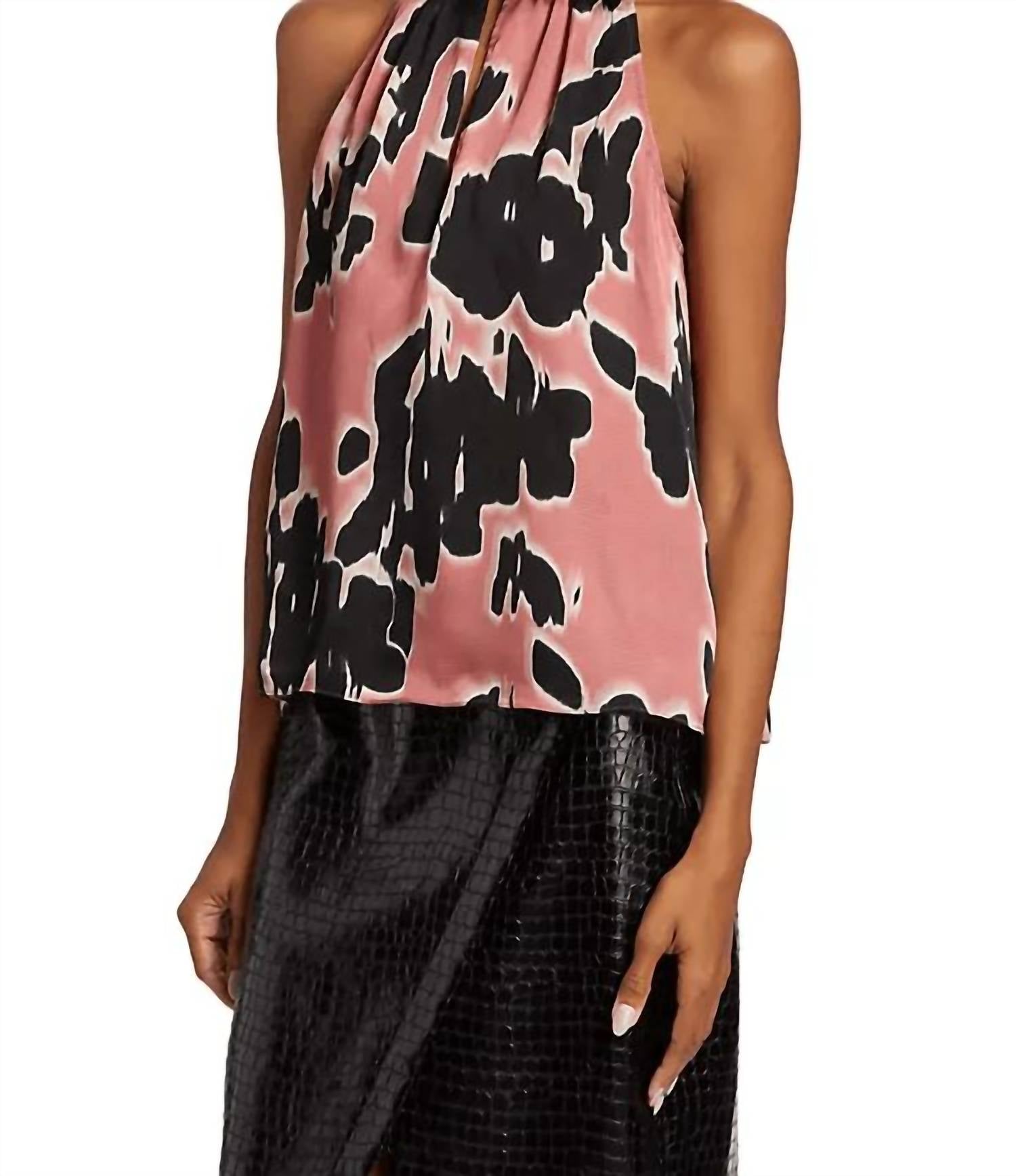 Kendall Top in Garnet Rose Multi