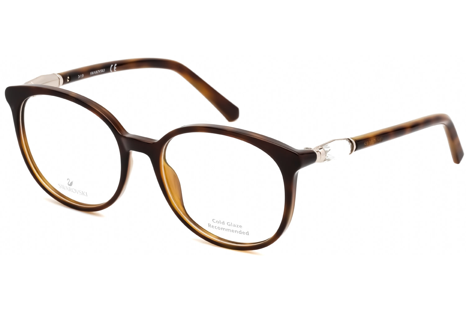Swarovski SK5310 052 Brille in runder Form – 52 mm