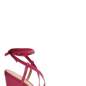 Deonne Keilsandalen in Hot Pink