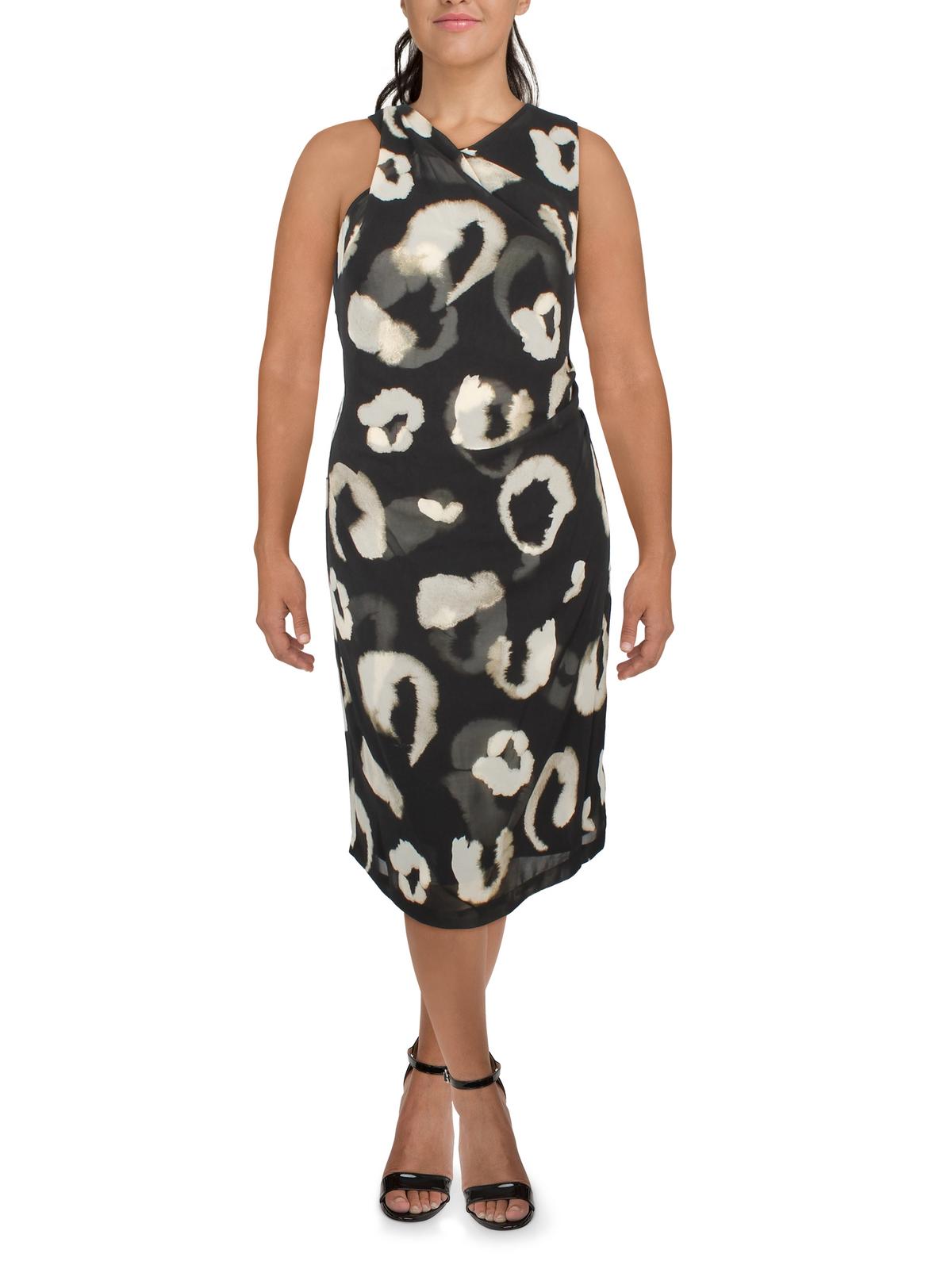 Semi- gerade geschnittenes Kleid – Damen, festlich, Midi-Länge