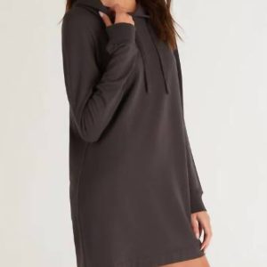 Elyse Dress Kapuzenpullover – Schwarz