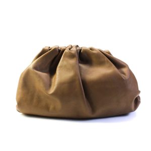 Bottega Veneta The Pouch Clutch Handtasche – Leder, Klappverschluss, Damen, Braun