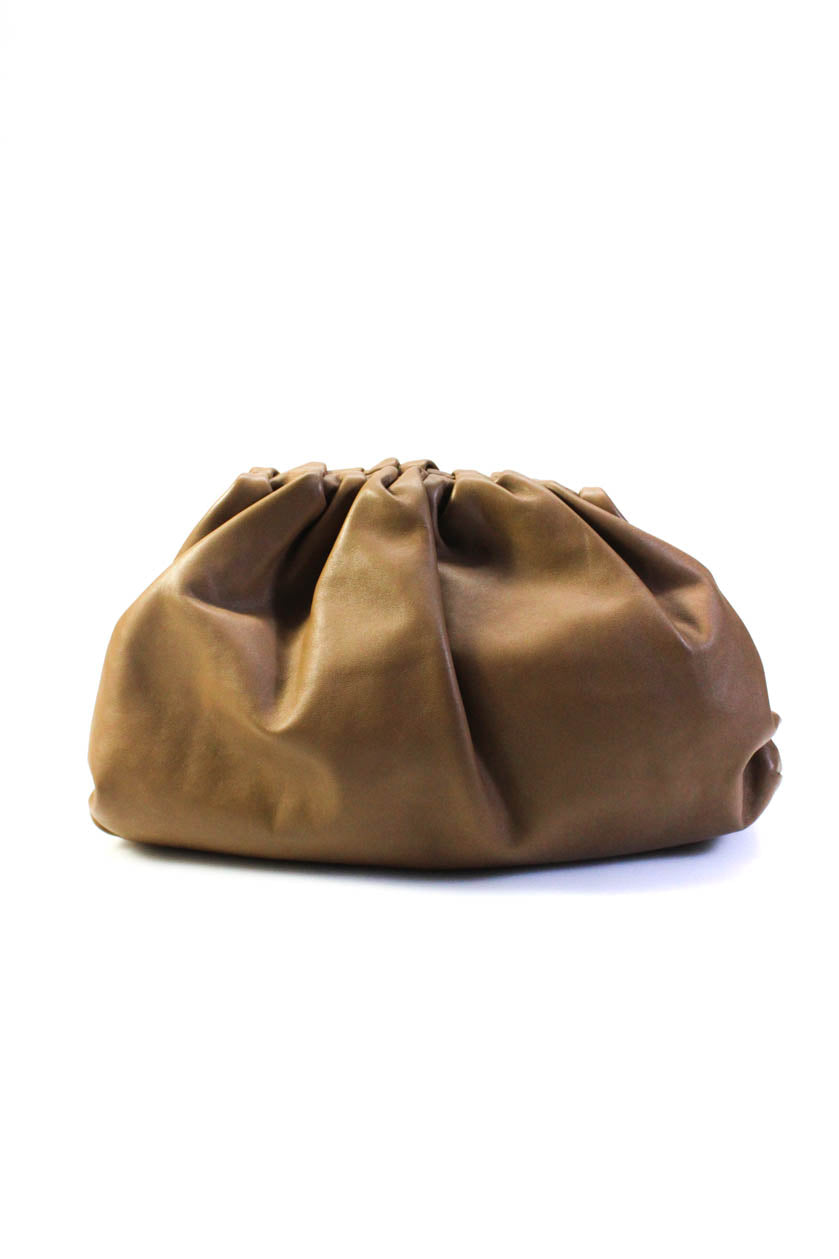 Bottega Veneta The Pouch Clutch Handtasche – Leder, Klappverschluss, Damen, Braun