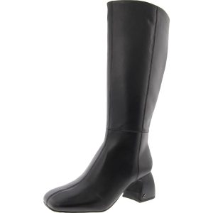 Oaklyn kniehohe Stiefel – weiter Schaft, Leder