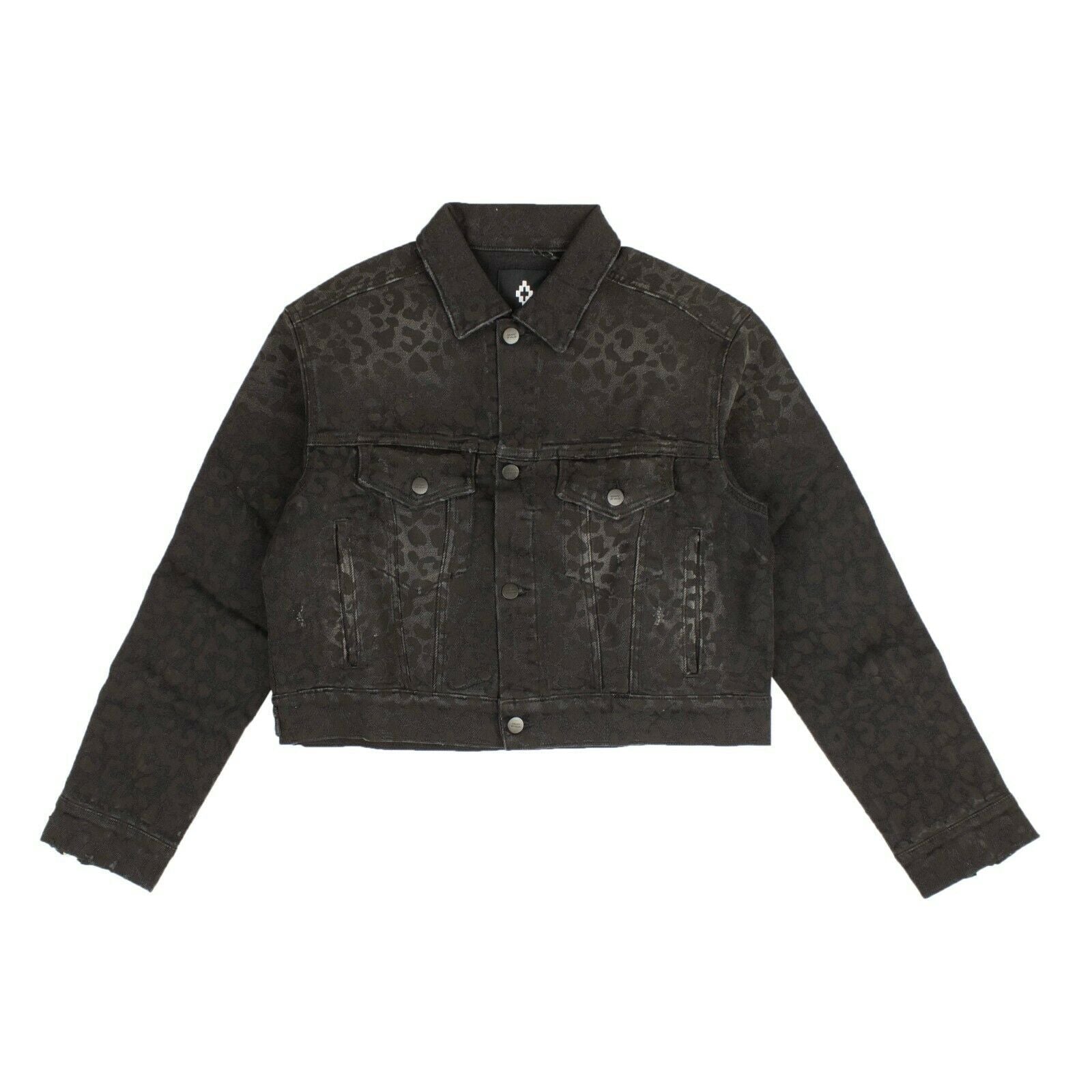 Schwarze Caban Jeansjacke