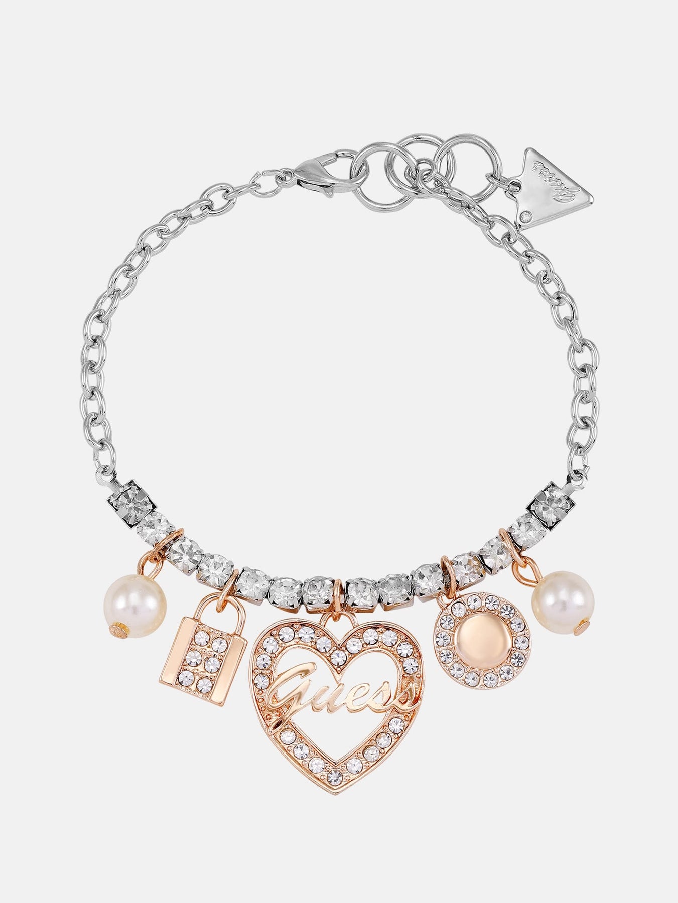 Mixed-Tone Armband – Set in Box, Herzmotiv, Logo