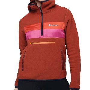 Teca Damen-Fleecejacke mit Kapuze und halbem Reißverschluss – Colorado