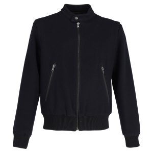 Maison Margiela Varsity Jacke – Wolle, Marineblau, Blau – 7748651188284