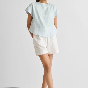 Everyday Oberteil mit Kappenärmeln – Summer Blue