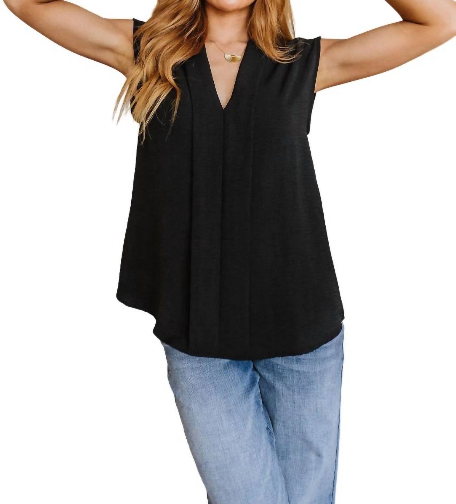 Elevate Everyday Bluse – Schwarz