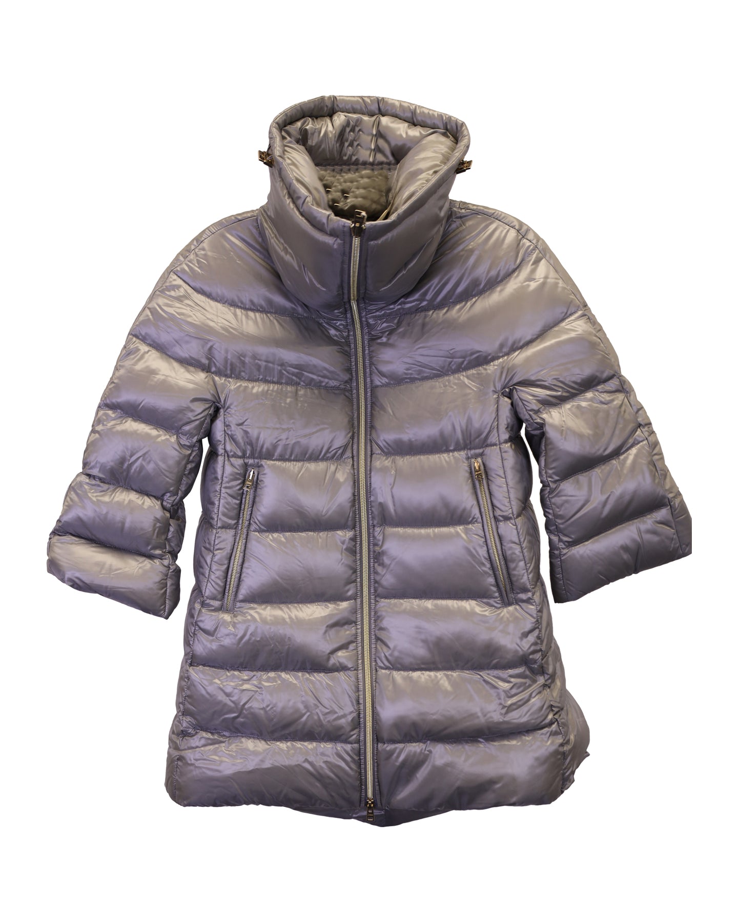 Herno Daunen-Steppjacke aus grauem Polyamid