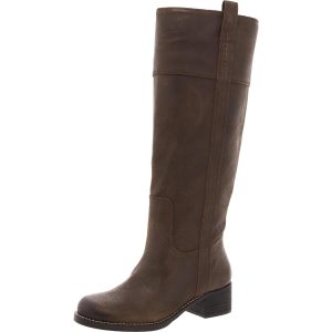 LK-HYBISCUS kniehohe Stiefel – Leder, unifarben