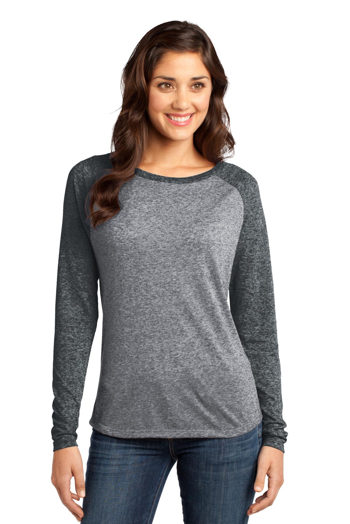 District Microburn DT262 T-Shirt – Langarm, Junior-Passform, Raglanärmel