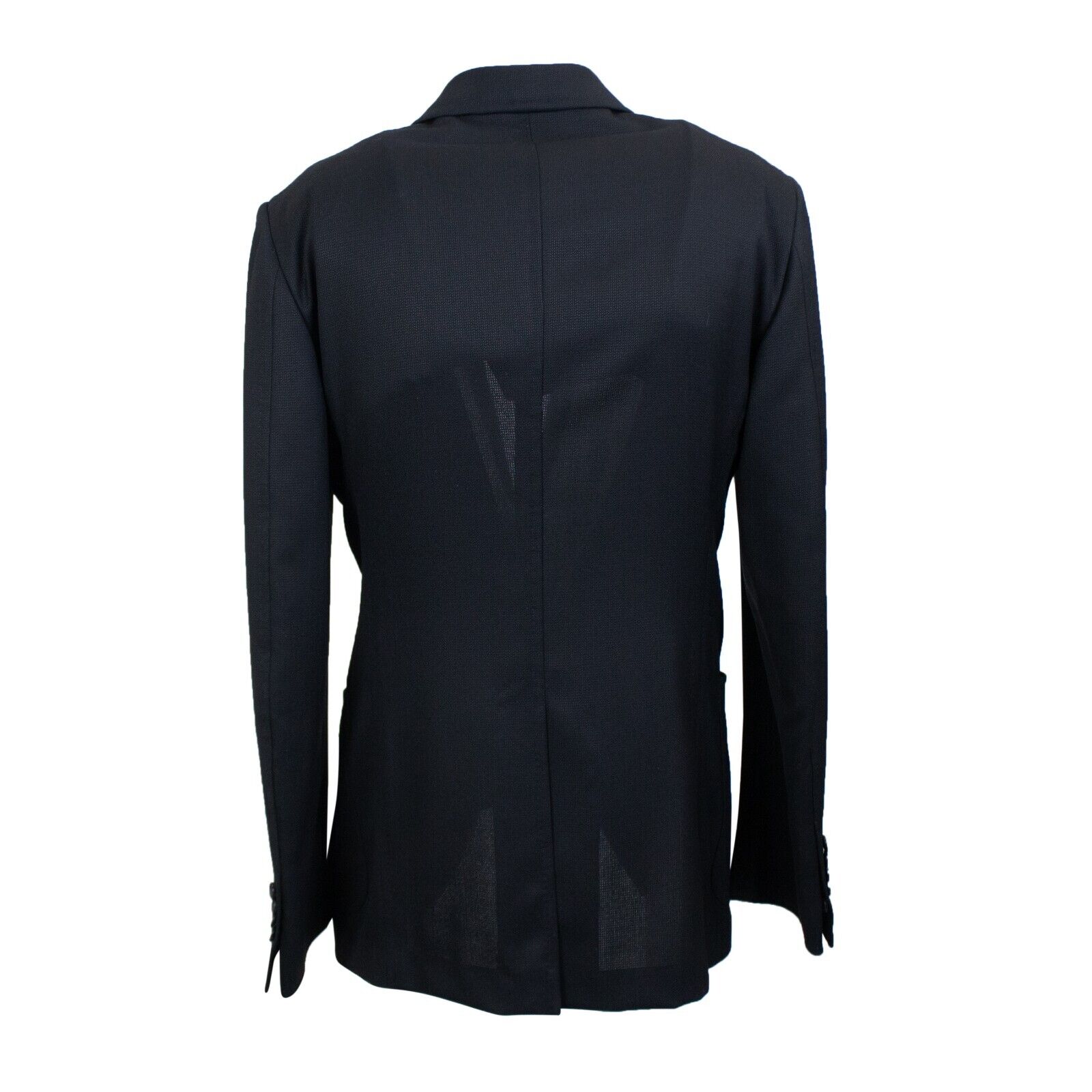 Schwarze Langarmjacke mit mittigem Frontdetail