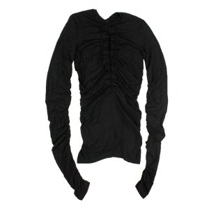Unravel Project Langarmtop mit Schnürung in Schwarz