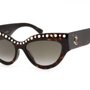 Jimmy Choo SONJA/G/S 0086 HA Sonnenbrille in Katzenaugenform – 55 mm