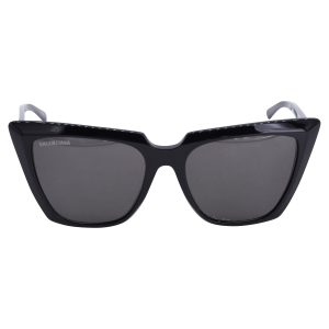 Balenciaga Cat-Eye 7733626994748 Sonnenbrille – Oversize, Acetat, Schwarz