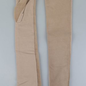 Handschuhe – Ponyhaar, Damen, Abendstil, Braun, Hellbraun