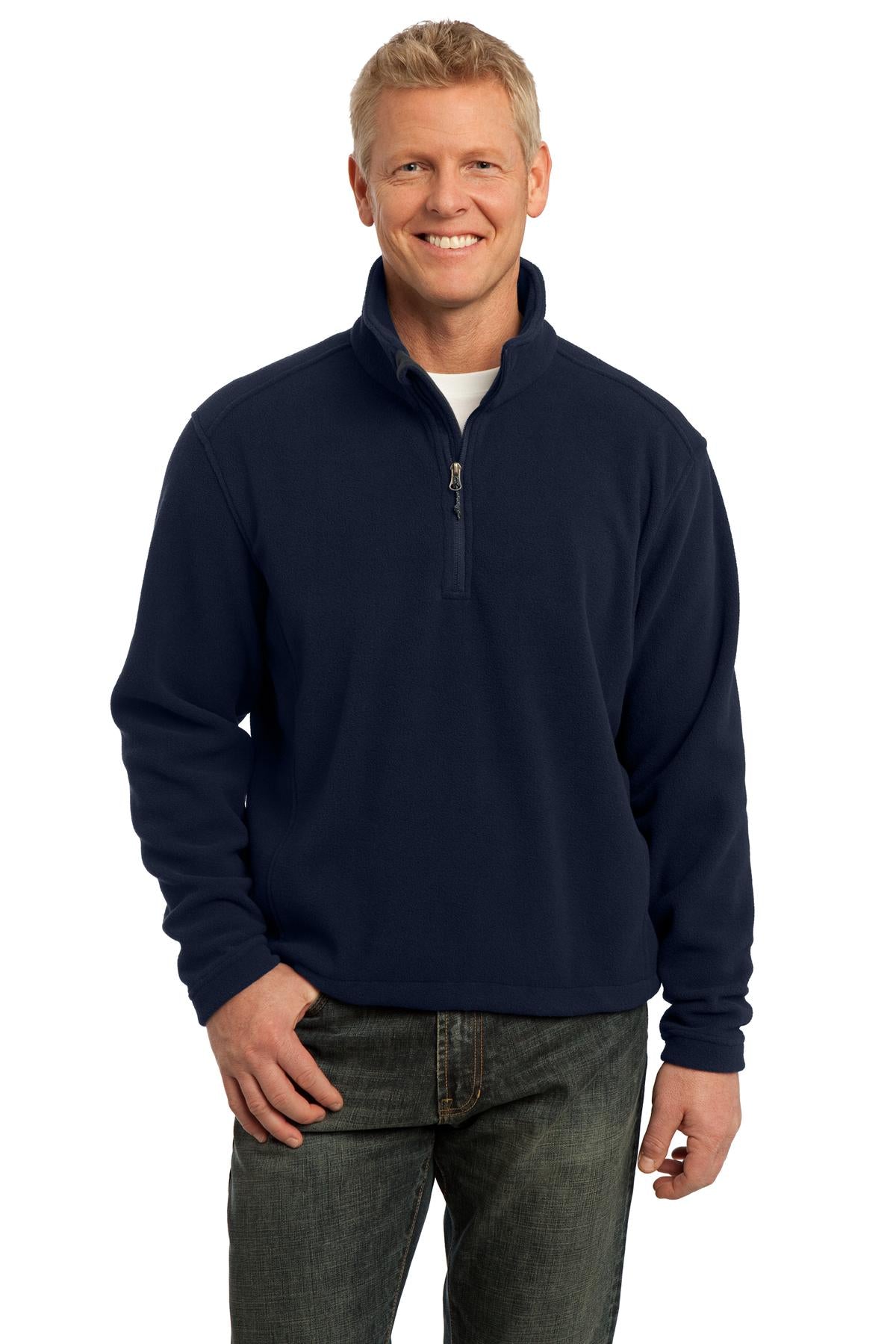 Port Authority Value TLF218 Pullover – 1/4-Reißverschluss, Fleece, Langgröße