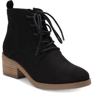 Rizio Stiefeletten aus Velourslederimitat mit Schnürung