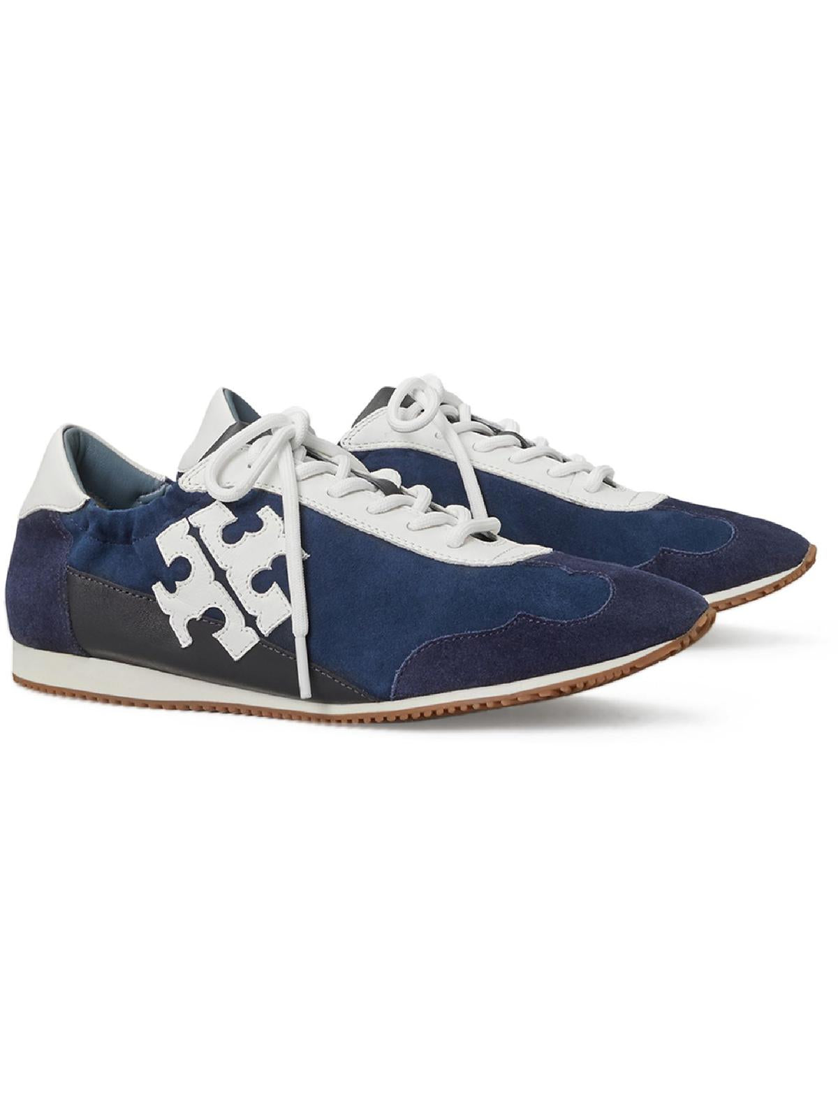 Tory Damen-Retro-Freizeit- und Modesneaker aus Veloursleder