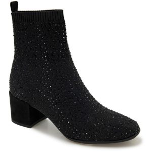 Rida Stretch-Stiefeletten mit Strass-Schmuckdetail
