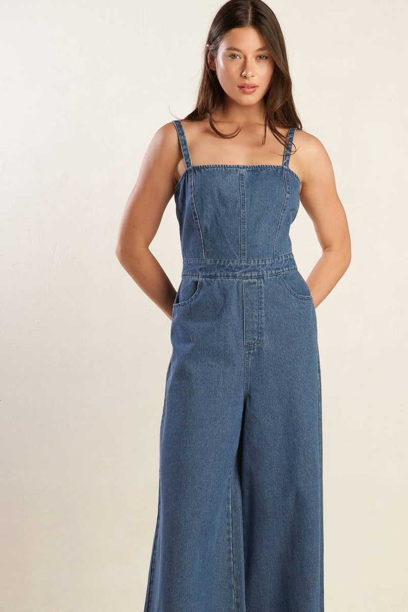 Clean Girl Denim-Jumpsuit