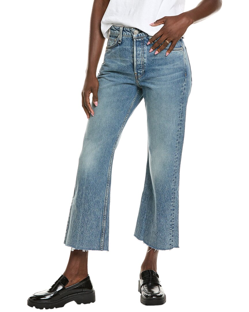 rag & bone Maya verkürzte Schlagjeans mit hohem Bund
