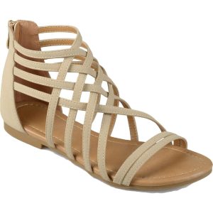 Hanni Gladiatorensandalen mit Riemchen aus Velourslederimitat