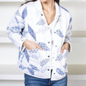 Maya gesteppte Patchwork-Jacke in Mehrfarbig