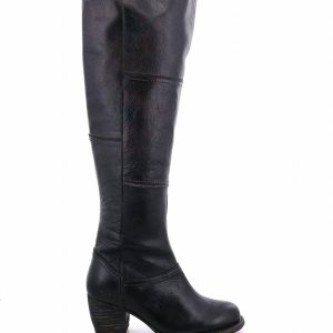 Kennice Rustic Stiefel – Overknee, Schwarz