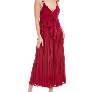 Rebecca Taylor gerafftes Maxikleid – 7287554441276