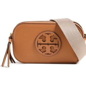 Tory Burch Miller Mini Damen-Umhängetasche – Classic Chestnut