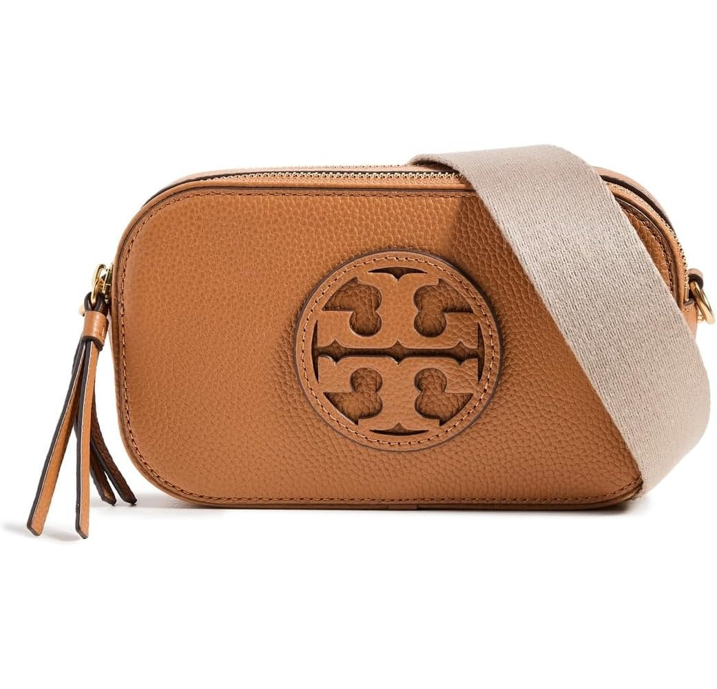 Tory Burch Miller Mini Damen-Umhängetasche – Classic Chestnut