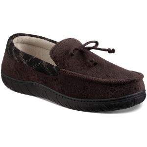 Loafer-Pantoffeln aus Velourslederimitat zum Hineinschlüpfen