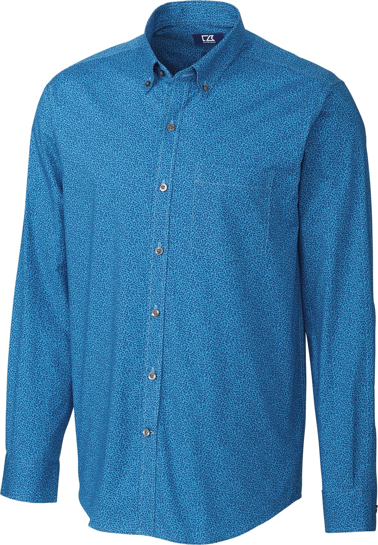Cutter & Buck Strive Herrenhemd mit Blattdruck