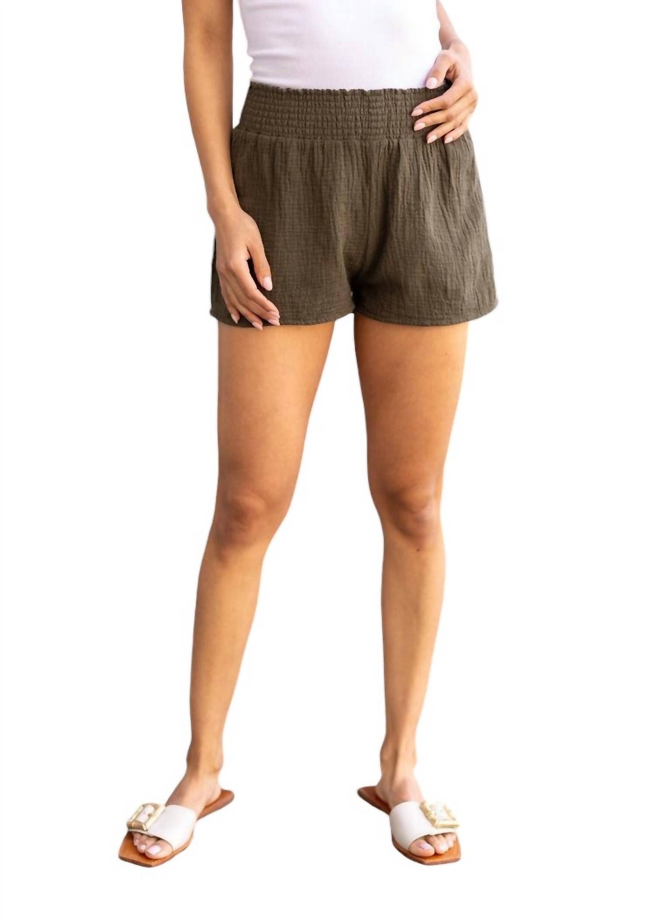 Waist Troops Shorts – gesmokt