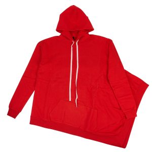 Unravel Project langer Oversize-Kapuzenpullover – Rot