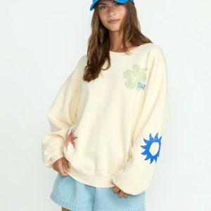 Billabong Water Signs Kendal Damen-Sweatshirt mit Rundhalsausschnitt