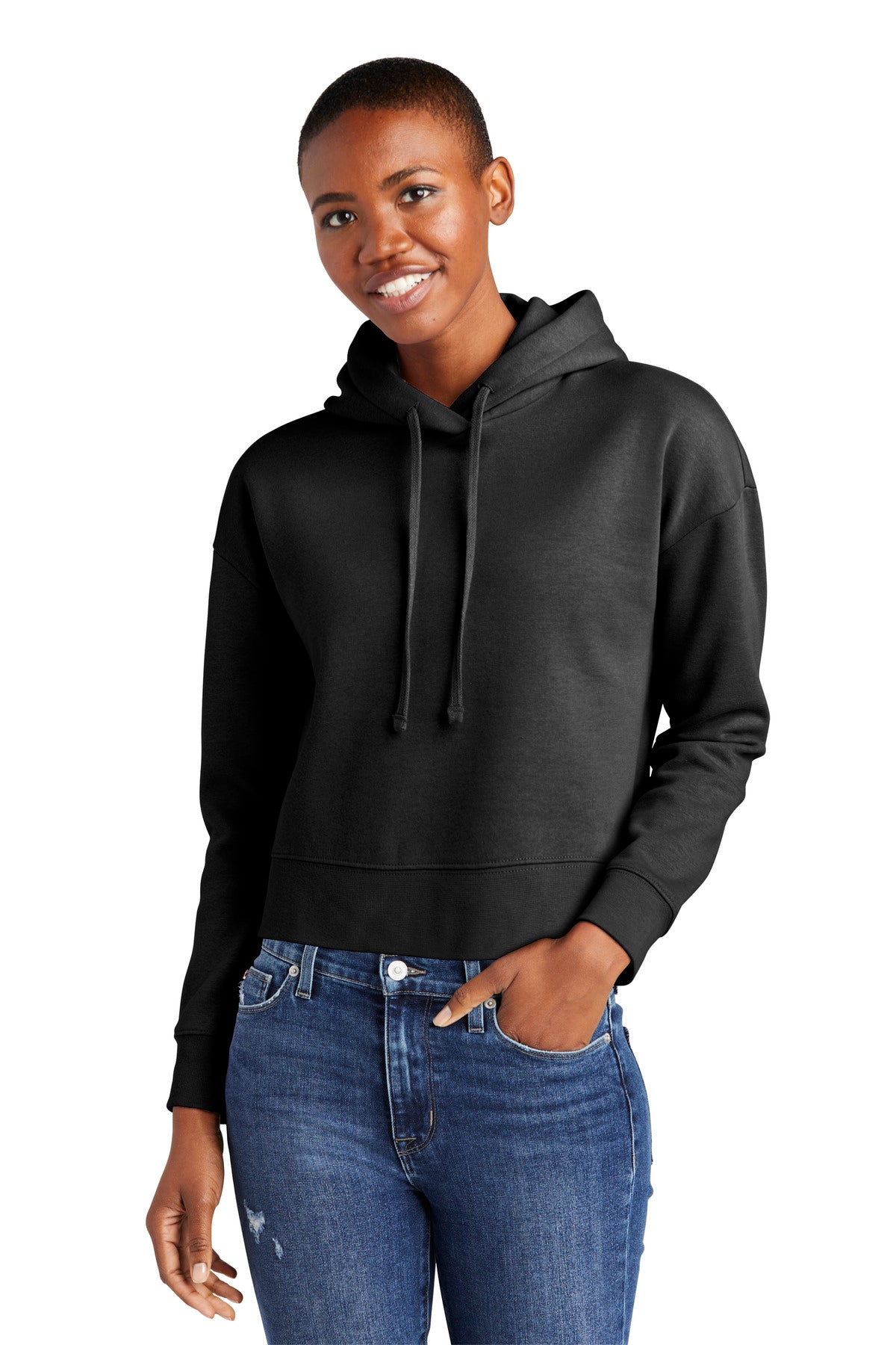 District V.I.T. Damen-Fleece-Kapuzenpullover – DT6101