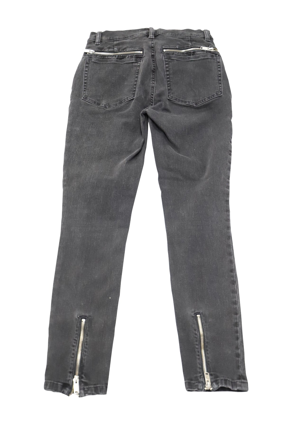 Marc Jacobs Jeans – eng anliegend, Metall, Reißverschluss, Schwarz, Baumwolle, 7748639064124