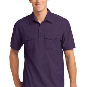 Port Authority Oxford Double K557 Poloshirt – Taschen, Piqué