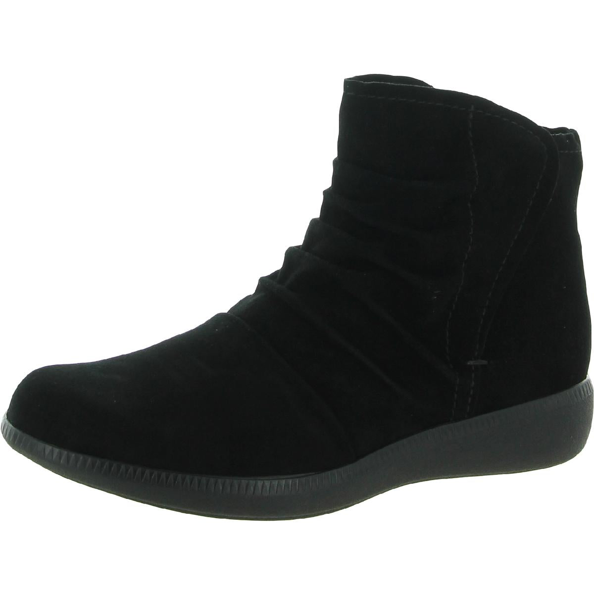 Scout Stiefeletten – gerafft, Veloursleder