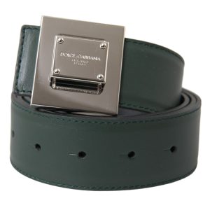 Dolce & Gabbana 7732520255548 Gürtel – Kalbsleder, gebraucht, Damen, Schnalle, eckige Form, Metall