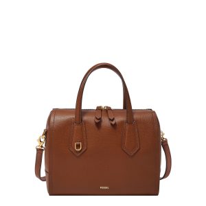 Fossil Wren Henkeltasche – Leder, Damen