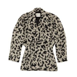 Double-Breasted Blazer – Schwarz, Wolle, Grau
