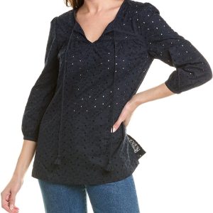 Brooks Brothers Eyelet Bluse