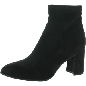 Dyvine Damen-Stiefeletten aus Velourslederimitat mit bezogenem Absatz